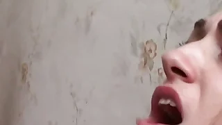 Gorgeous brunette teen opens her holes deep to her friend's cock who doesn't hesitate and pounds her making her orgasm