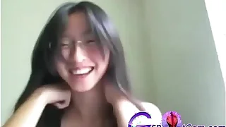 Hot Japanese girl enjoying at home - gspotcam.com