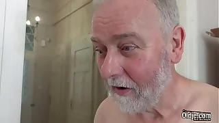 White become angry old man has sex with nympho teen that wants his cock insider her